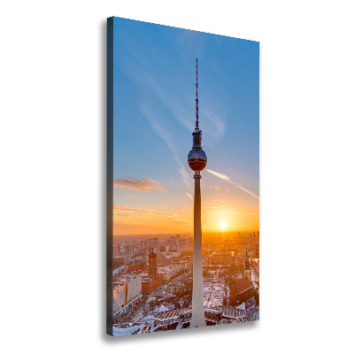 Verticale foto op canvas TV-toren