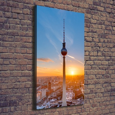Verticale foto op canvas TV-toren