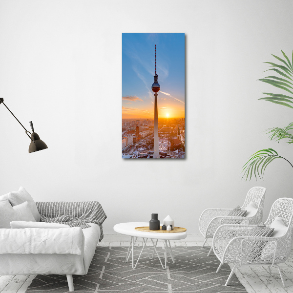 Verticale foto op canvas TV-toren