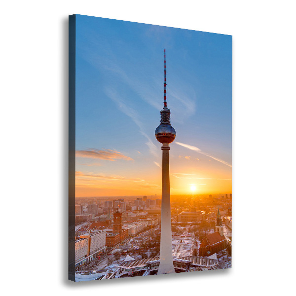 Verticale foto op canvas TV-toren