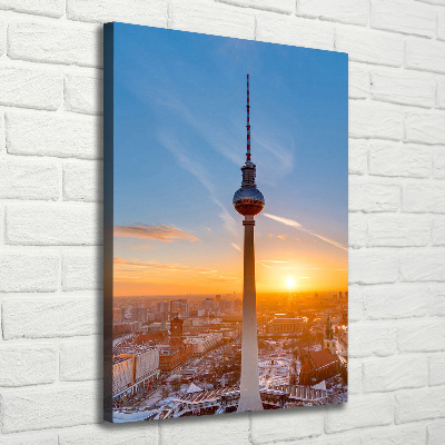 Verticale foto op canvas TV-toren