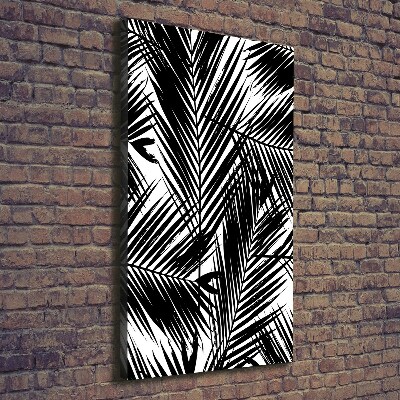 Verticale canvasfoto Palmbladeren