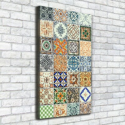 Verticale foto op canvas Keramische tegels