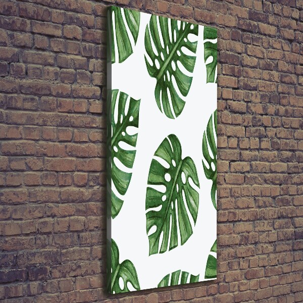 Verticaal schilderij op canvas Monstera