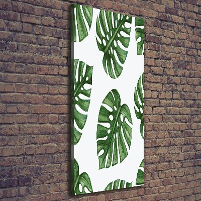 Verticaal schilderij op canvas Monstera