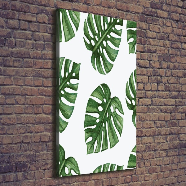 Verticaal schilderij op canvas Monstera