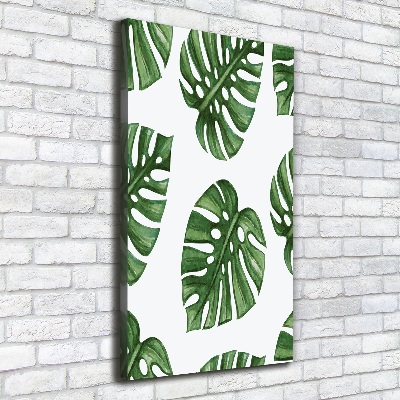 Verticaal schilderij op canvas Monstera