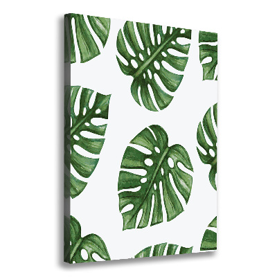 Verticaal schilderij op canvas Monstera