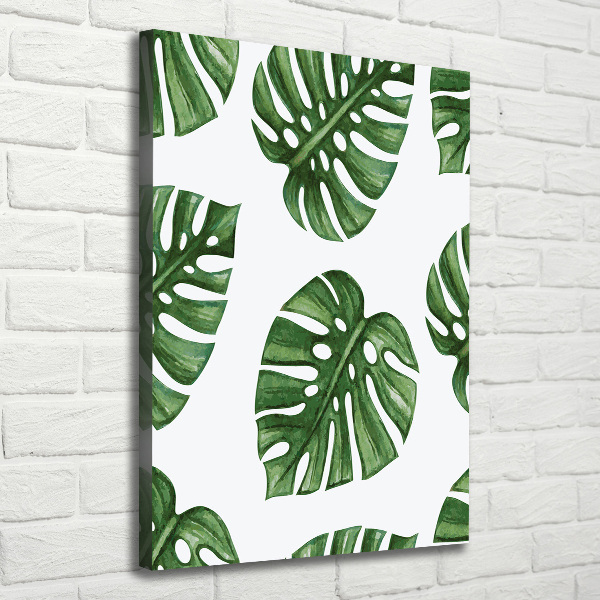 Verticaal schilderij op canvas Monstera