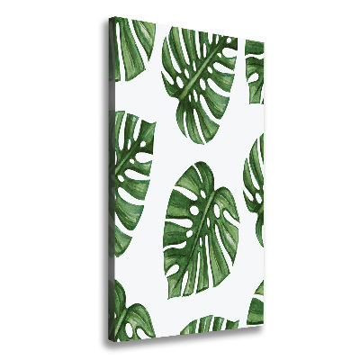 Verticaal schilderij op canvas Monstera