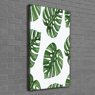 Verticaal schilderij op canvas Monstera