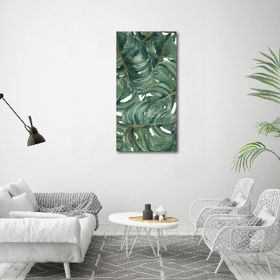 Verticale canvasfoto Monstera