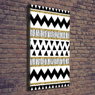 Verticaal schilderij op canvas Etnische achtergrond