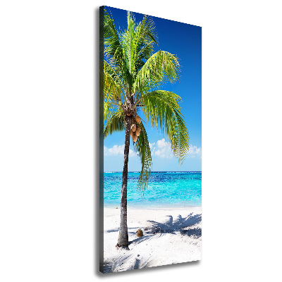 Verticale foto op canvas Tropisch strand