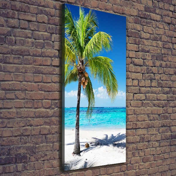 Verticale foto op canvas Tropisch strand