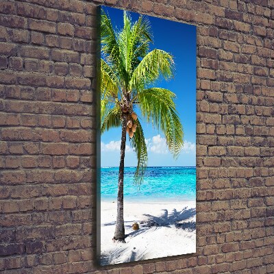 Verticale foto op canvas Tropisch strand