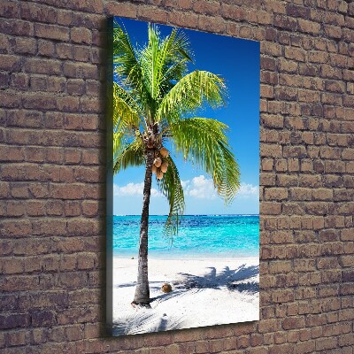 Verticale foto op canvas Tropisch strand