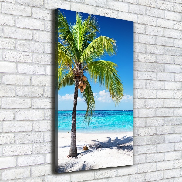 Verticale foto op canvas Tropisch strand