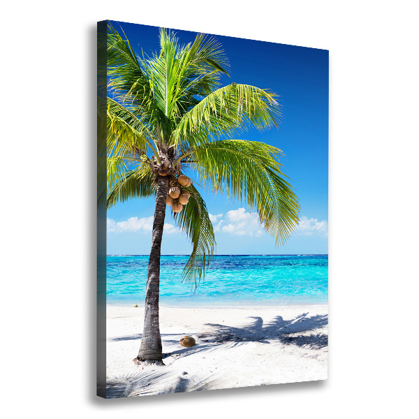 Verticale foto op canvas Tropisch strand