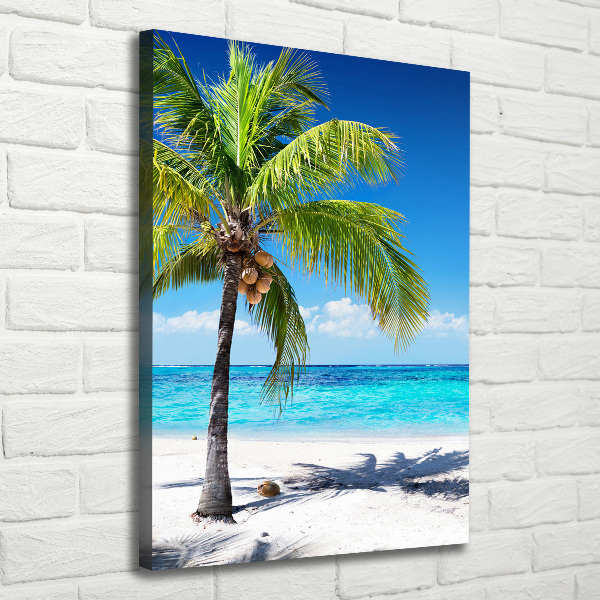 Verticale foto op canvas Tropisch strand