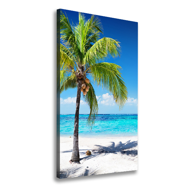 Verticale foto op canvas Tropisch strand
