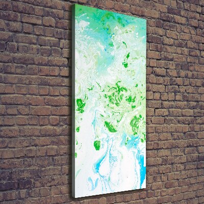 Verticaal canvasschilderij Abstractie van de vlek