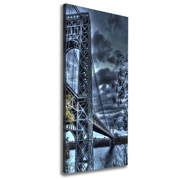 Verticaal canvasschilderij New York Bridge