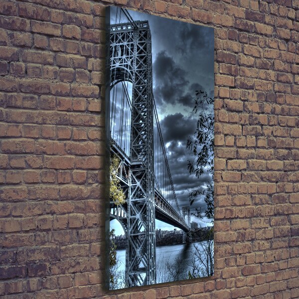 Verticaal canvasschilderij New York Bridge