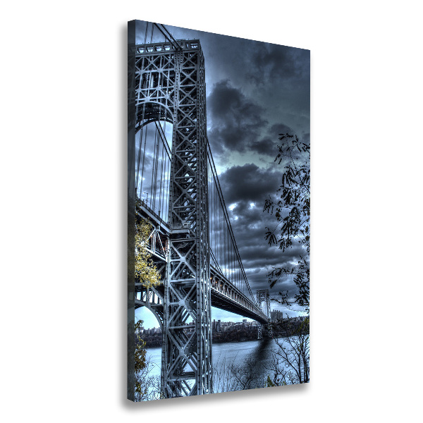 Verticaal canvasschilderij New York Bridge