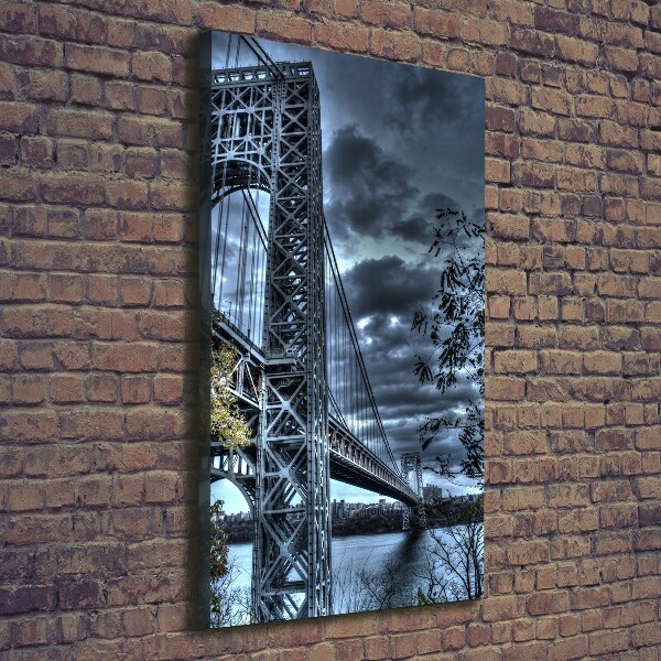 Verticaal canvasschilderij New York Bridge