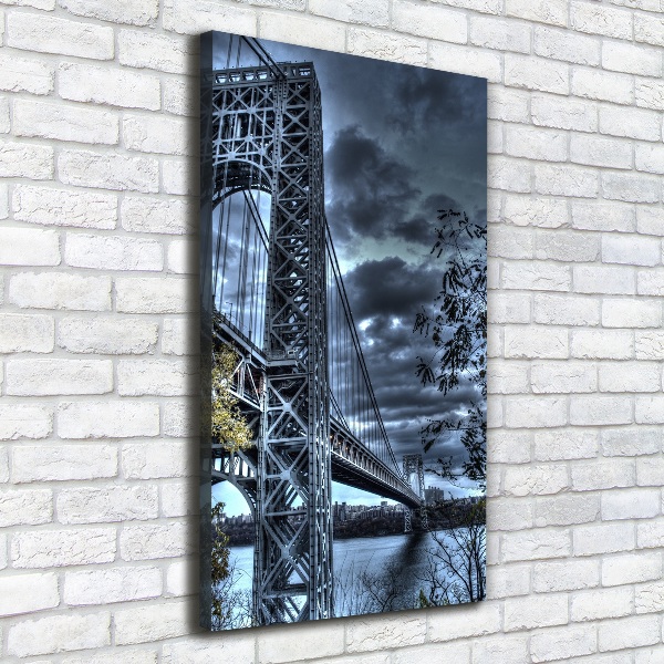 Verticaal canvasschilderij New York Bridge