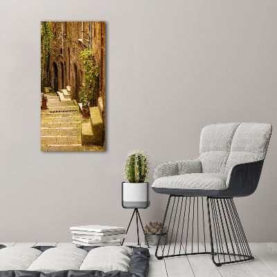 Verticaal schilderij op canvas Italiaanse straten
