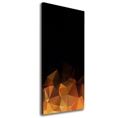 Verticaal schilderij op canvas Abstracte driehoeken