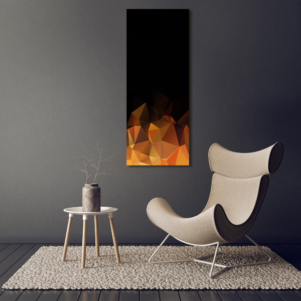 Verticaal schilderij op canvas Abstracte driehoeken