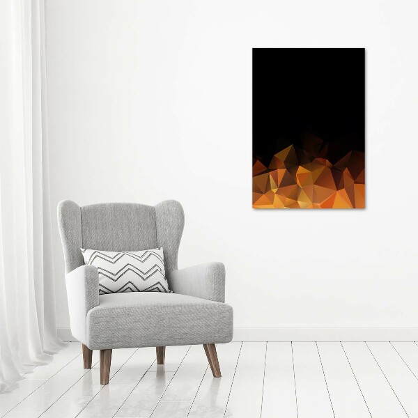 Verticaal schilderij op canvas Abstracte driehoeken