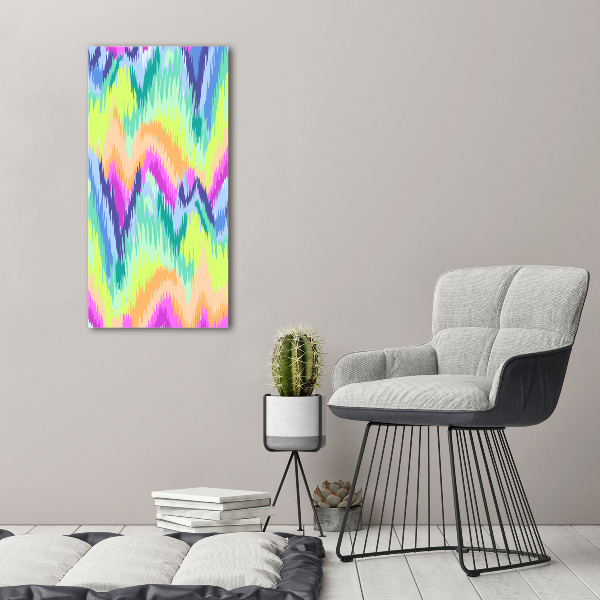 Verticale foto op canvas Regenboogachtergrond