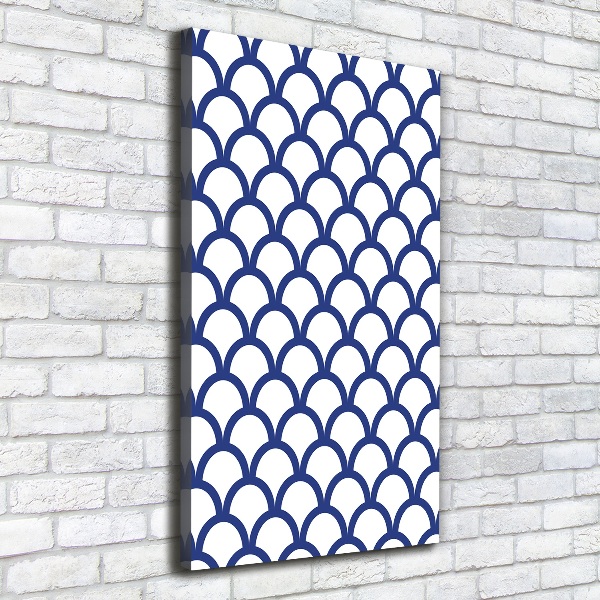 Verticaal schilderij op canvas Nautische achtergrond