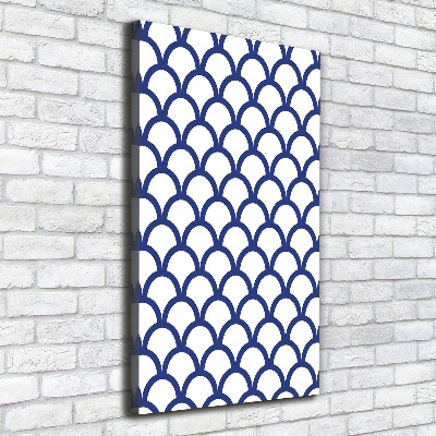 Verticaal schilderij op canvas Nautische achtergrond