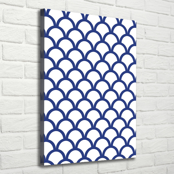 Verticaal schilderij op canvas Nautische achtergrond