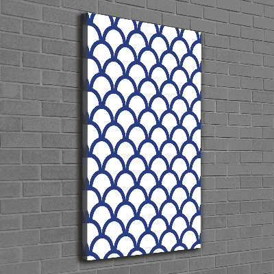 Verticaal schilderij op canvas Nautische achtergrond