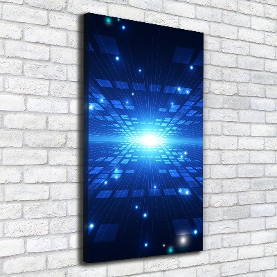 Verticale foto op canvas 3D-achtergrond