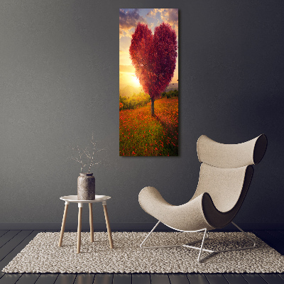Verticale foto op canvas Hartboom