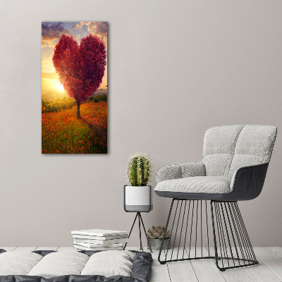 Verticale foto op canvas Hartboom