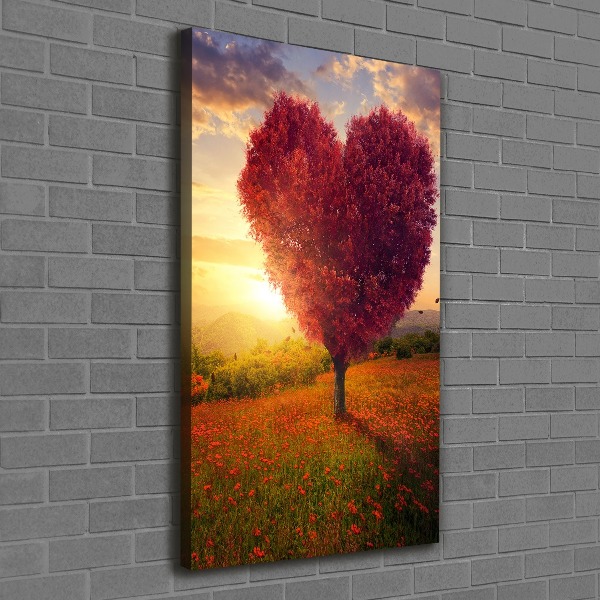 Verticale foto op canvas Hartboom