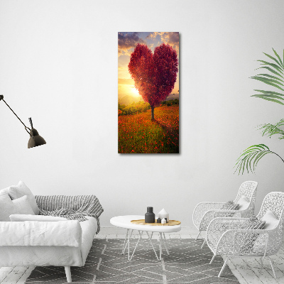 Verticale foto op canvas Hartboom
