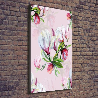 Verticale foto op canvas Magnolia