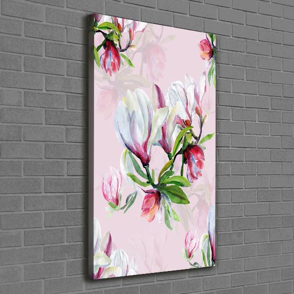 Verticale foto op canvas Magnolia
