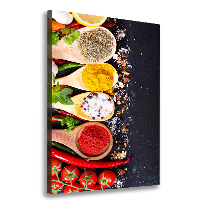 Verticale canvasfoto Specerijen