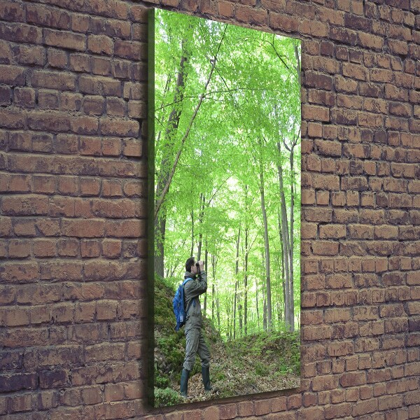 Verticale canvasfoto Ornitholoog