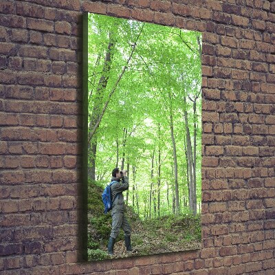 Verticale canvasfoto Ornitholoog